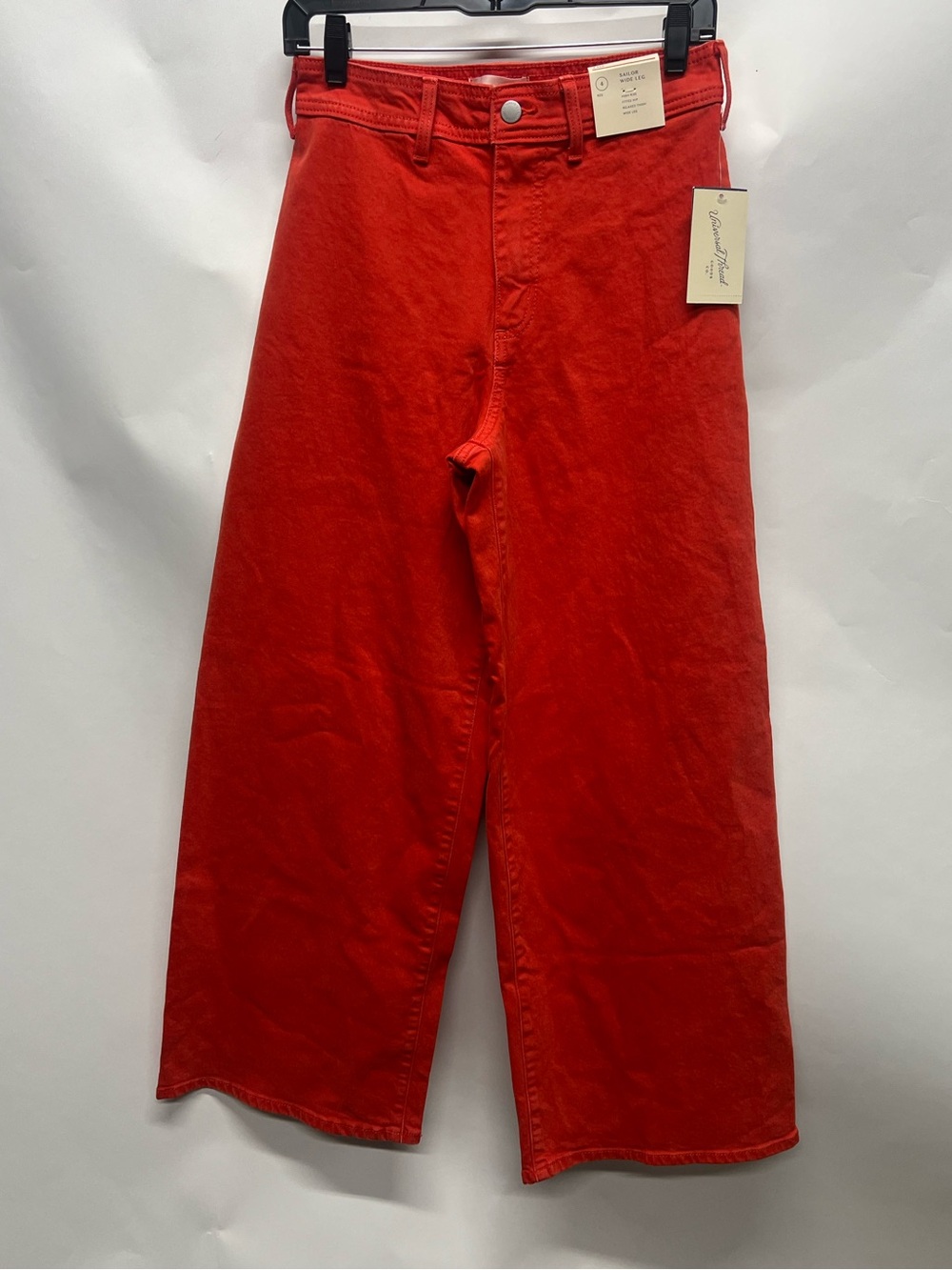 Universal Threads Red Sailor Wide Leg Ankle Jeans size 4 - Picture 2 of 8